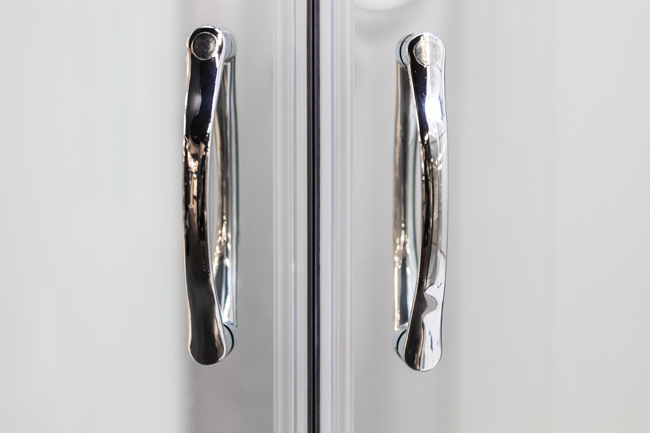 Douchecabine Alfonso hoek chroom schuifdeuren 90x90x197cm