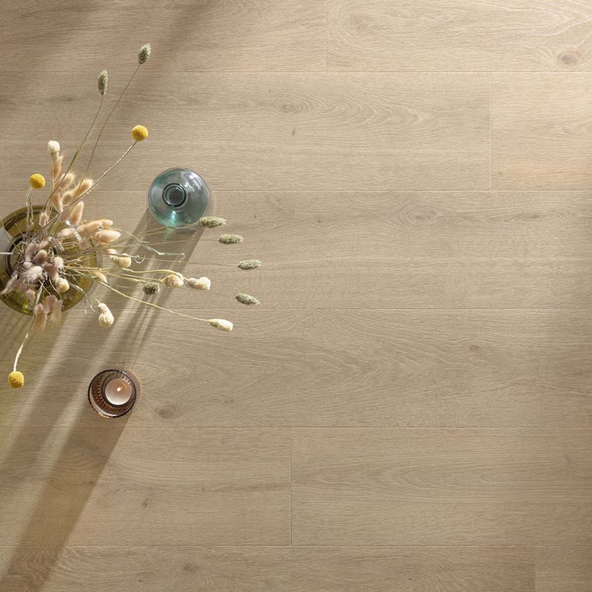 Sol vinyle Floorify Crémant planche 4mm beige clair 121,9x17,8cm Sol vinyle Floorify Crémant planche 4mm beige clair 121,9x17,8cm