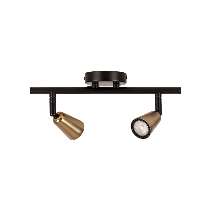 Lucide Essential Tiana - Wandspot/wandlamp - 2xGU10 (MR16) - Champagnekleur
