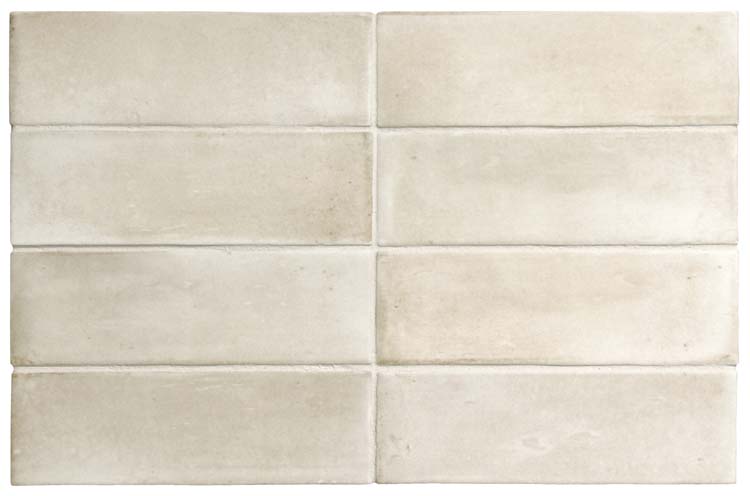 Carrelage de sol et mural Nono rectangulaire beige clair 5x15cm