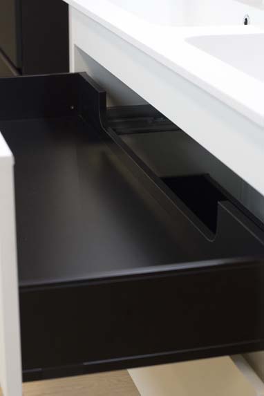 Meuble de salle de bains Puro blanc mat suspendu avec lavabo double blanc mat 140cm