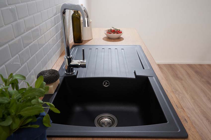 Évier Nils noir 86x50cm