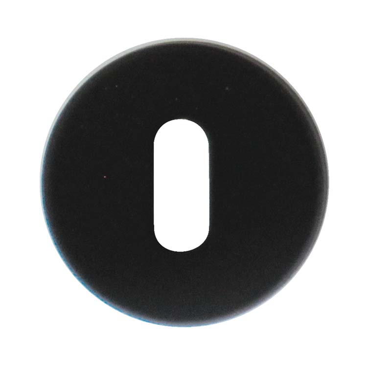 Sleutelplaatje rond klik rozet 45mm zwart