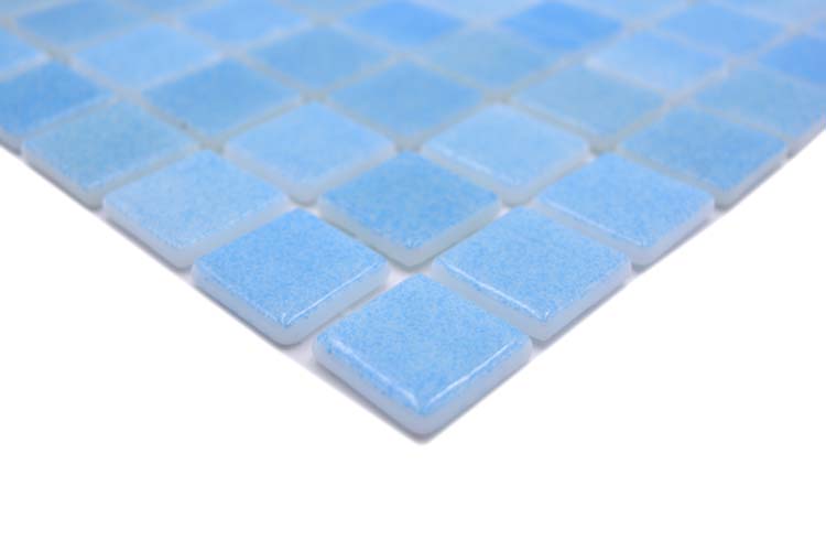 Mozaïek Eco turquoise glanzend 31,6x31,6cm