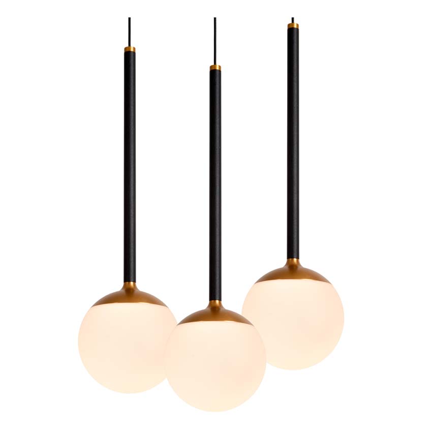 Lucide Premium Calina - Suspension - LED dimmable - CCT - 12x7W 2200K/3300K - Noir