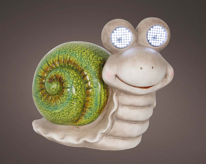 Figurine d'escargot polyrésine multicolore 15,7x26x23,5cm