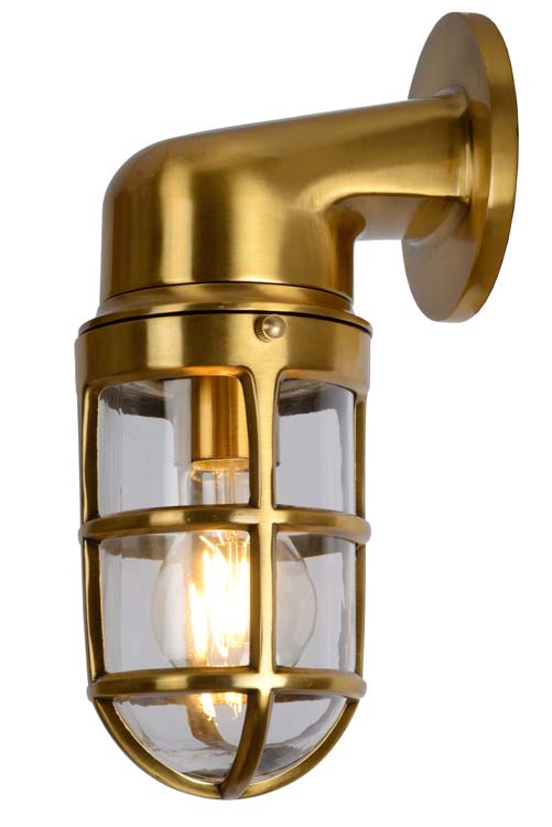DUDLEY Buiten Wandlamp Down IP44 E27/60W Mat goud