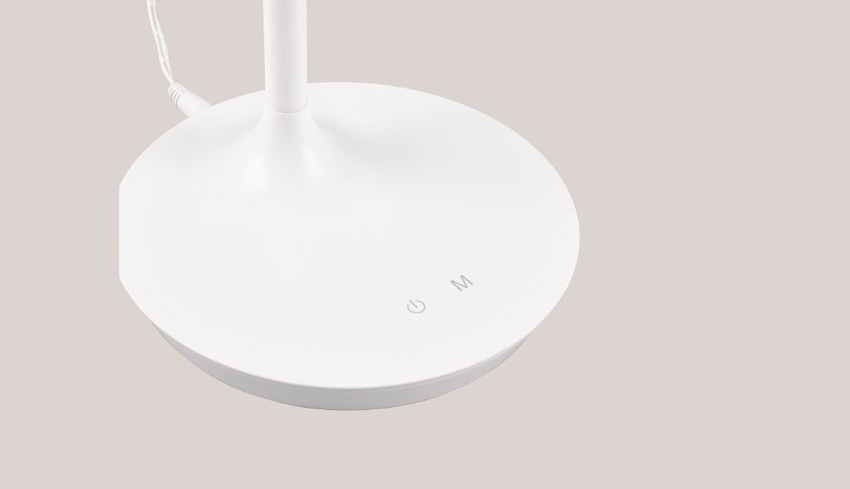 Lampe de bureau - blanc - Ø16xH38cm - dimmable - LED - 1x5W - 3000/4000/5000K - commande tactile