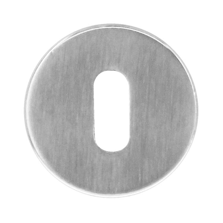 Entrée de clé pro rond rosace clique 45mm look inox