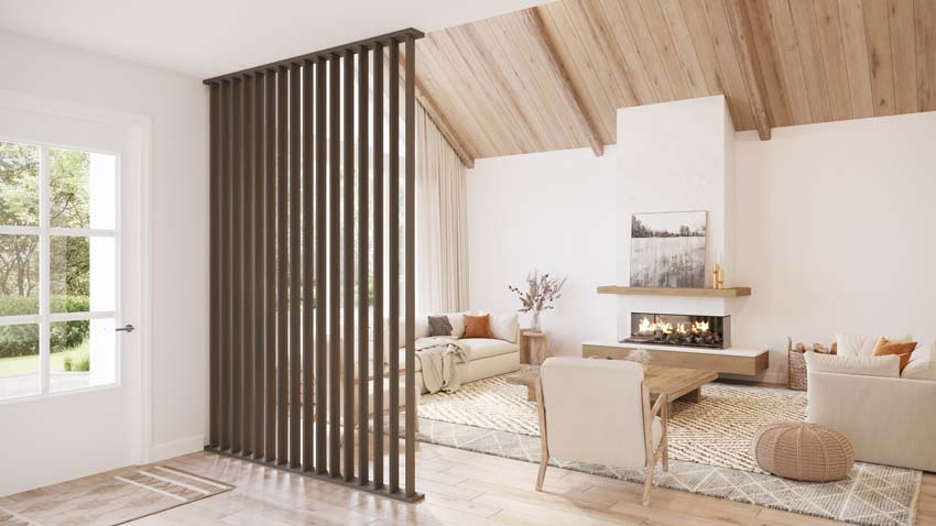Roomdivider Line up Separo Maestro donkerbruin 12x277x3,6cm