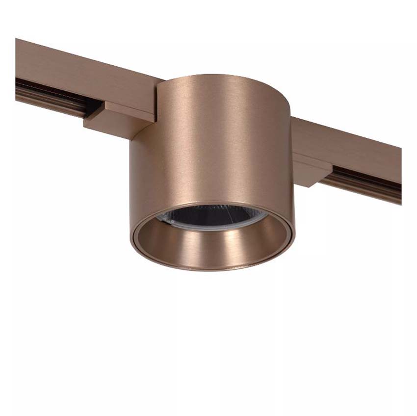 Lucide Premium Linial Lux Railspot - Système de rails monophasé / Éclairage rail intelligent - 48V - 1xLED Dimmable - Champagne