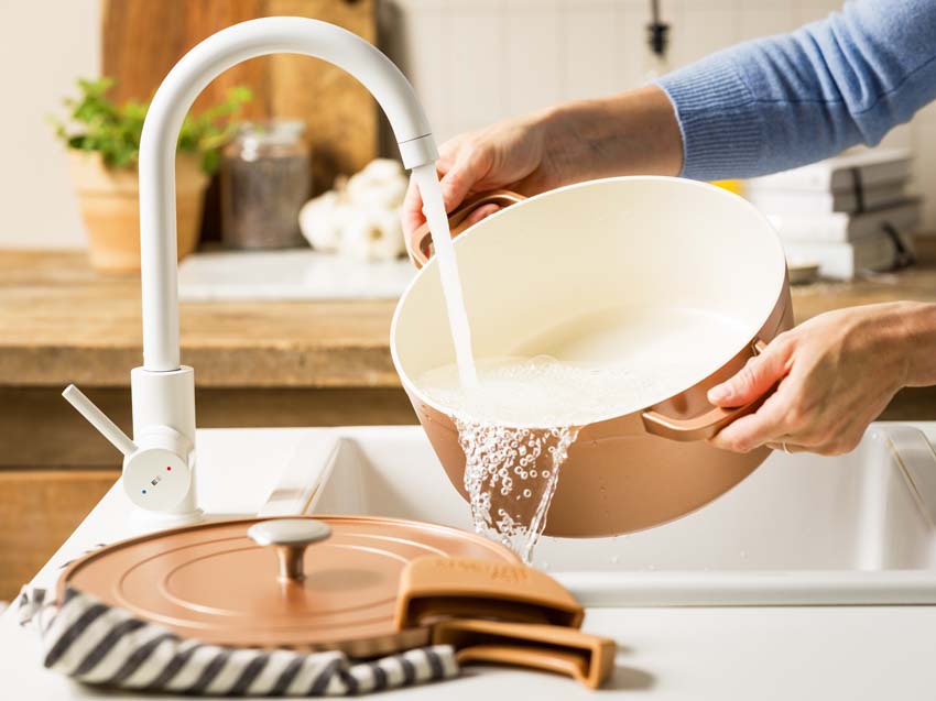 Stoofpot met deksel Dagelijkse Kost Proline koper Ø26cm keramische antikleef