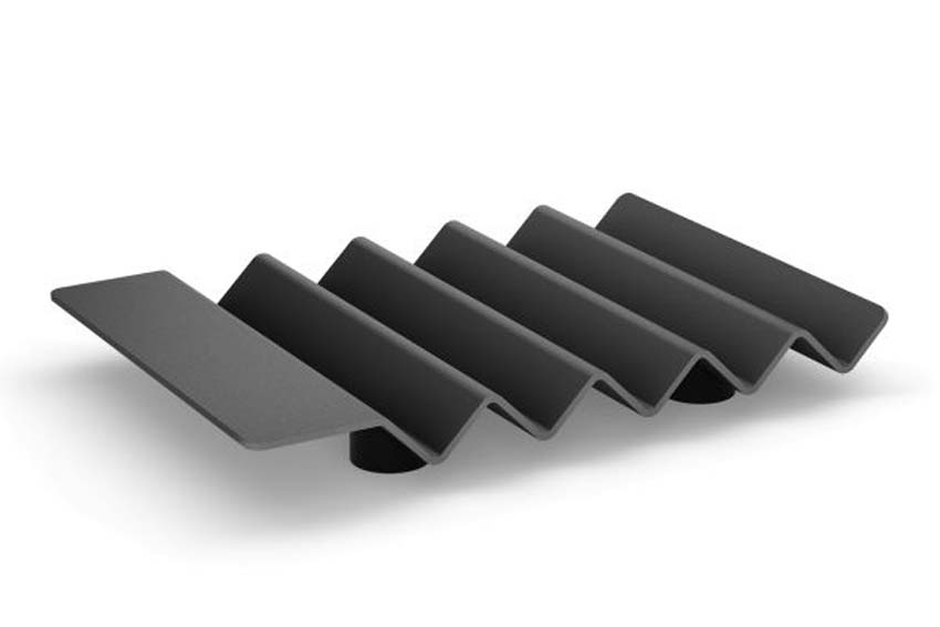 Zeepschaal Zack Opeta RVS zwart 14x9,5cm