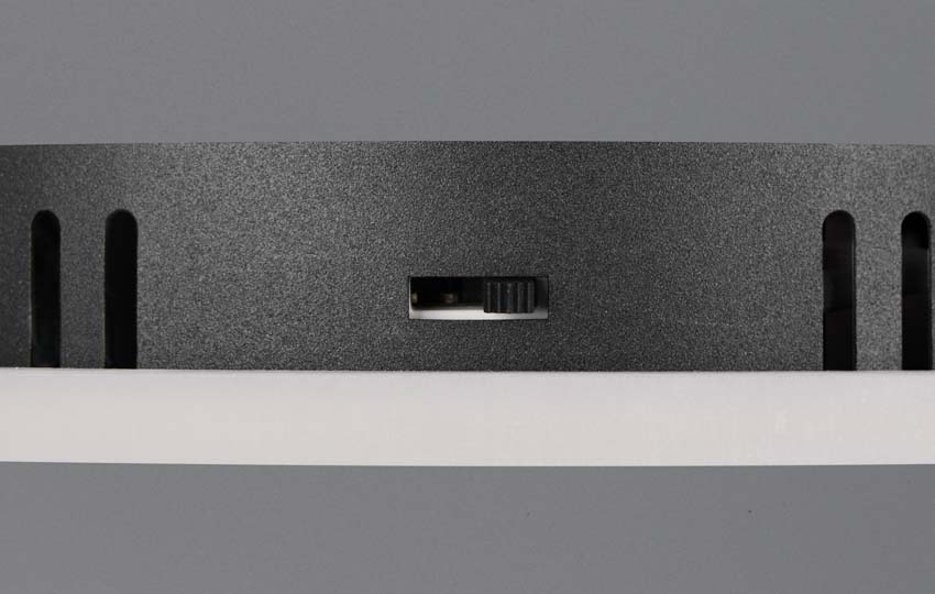 Plafonnier - Noir - Ø50cm - Dimmable - LED - 1x21W - 2300-4000K
