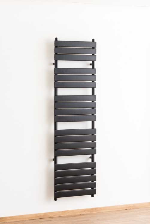 Handdoekradiator Xerxes enkel 180x50cm zwart 936Watt