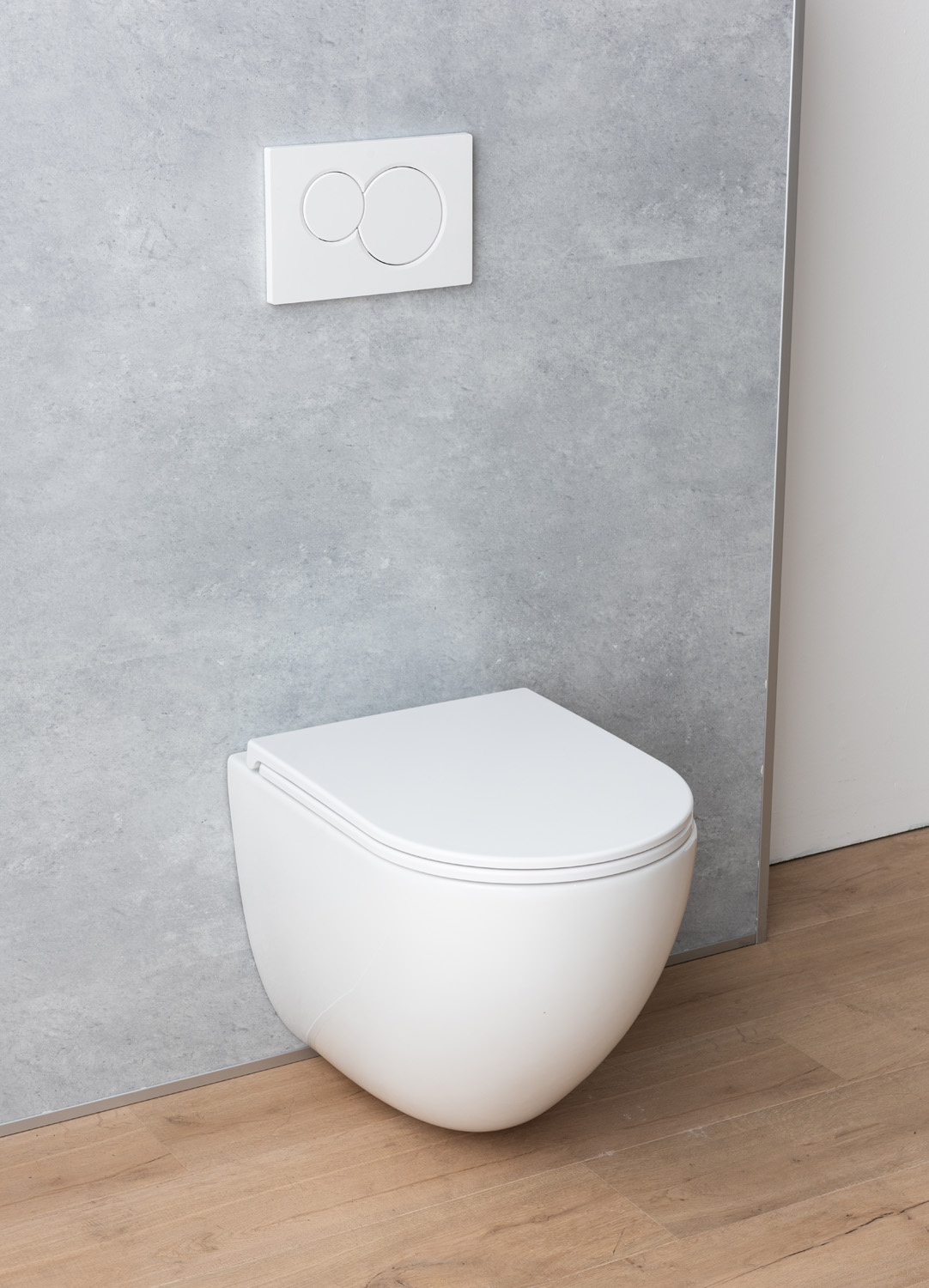 Hangtoilet Linus rimless tornado flush glanzend wit inclusief WC-bril