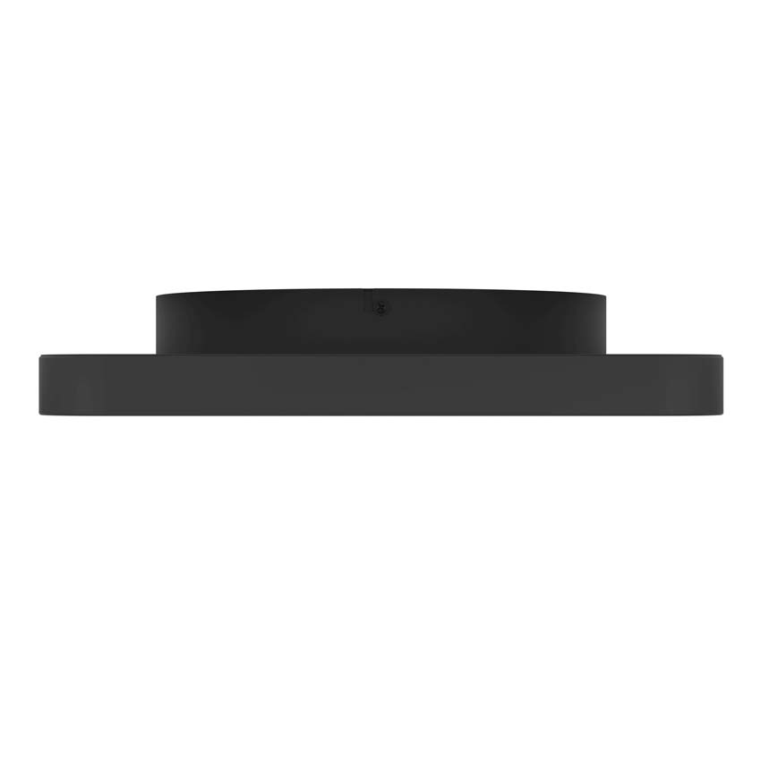 Plafonnier - Noir - 35x35cm - Dimmable - LED - 1x18W - 2700-6500K - télécommande