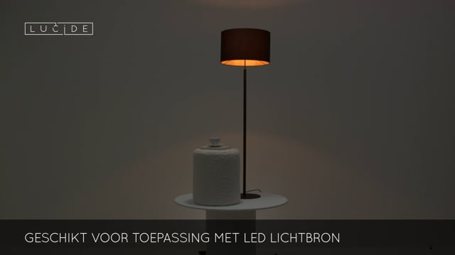 Lucide MAYA - Lampadaire - Ø 45 cm - 1xE27 - Noir Lucide MAYA - Lampadaire - Ø 45 cm - 1xE27 - Noir