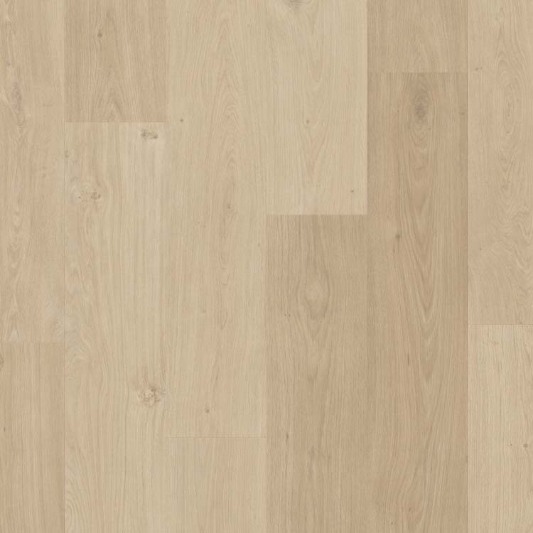 Vinyl vloer Quick-Step Blos plank 5mm kusteik zand beige 125,1x18,9cm met ondervloer