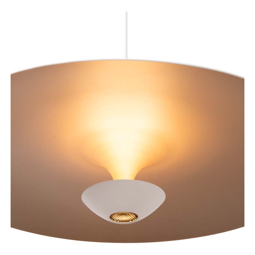 Lucide Premium Kenneth - Hanglamp - Ø60cm - LED Dimbaar - 1x16W 2700K - Wit