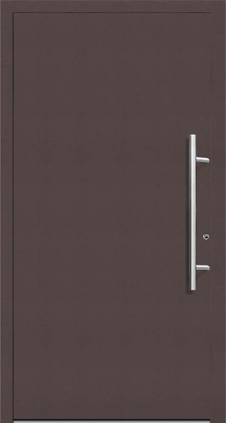 Buitendeur Lepo PVC met aluminium afwerking antraciet/wit 980x2180mm rechtstrekkend Buitendeur Lepo PVC met aluminium afwerking antraciet/wit 980x2180mm rechtstrekkend