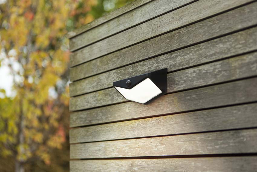 Applique murale d'extérieur Oris Solar - noir - dimmable - 3.7W - 5000K - IP44 - avec détecteur de mouvement