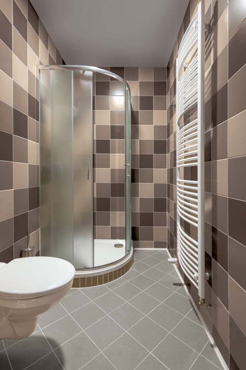 Wandtegel Uni mat lichtbeige/bruin 20x20cm