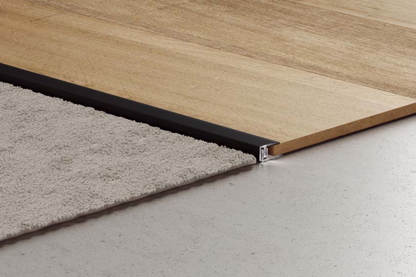 Eindprofiel Quick-Step zwart 200x2,4x0,7cm
