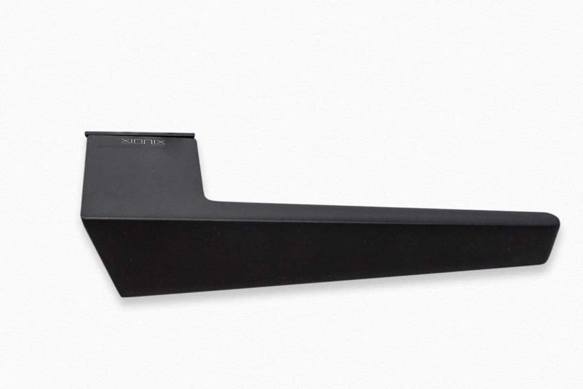 Poignée de porte Xinnix 002 en acier noir kit complet rosaces non comprises