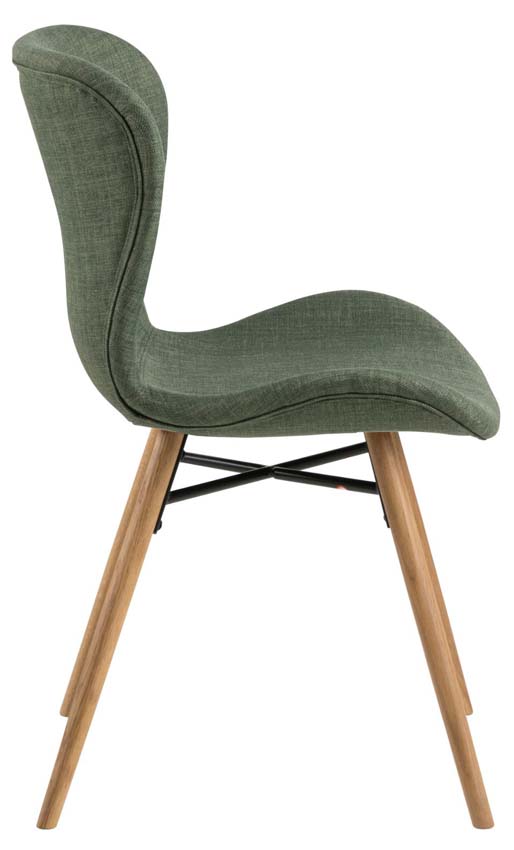 Stoel Belinda groen 47x47x82cm Stoel Belinda groen 47x47x82cm