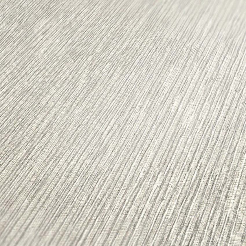 Vinyl op vliesbehang uni geweven licht-/donkergrijs 0,53x10m
