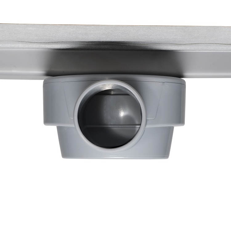 Caniveau de douche inox gris 80cm