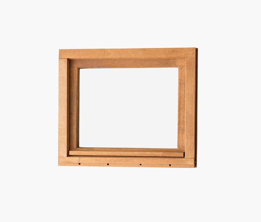 Fenêtre abbatant en bois Meranti Trae 55mm naturel sur mesure Fenêtre abbatant en bois Meranti Trae 55mm naturel sur mesure