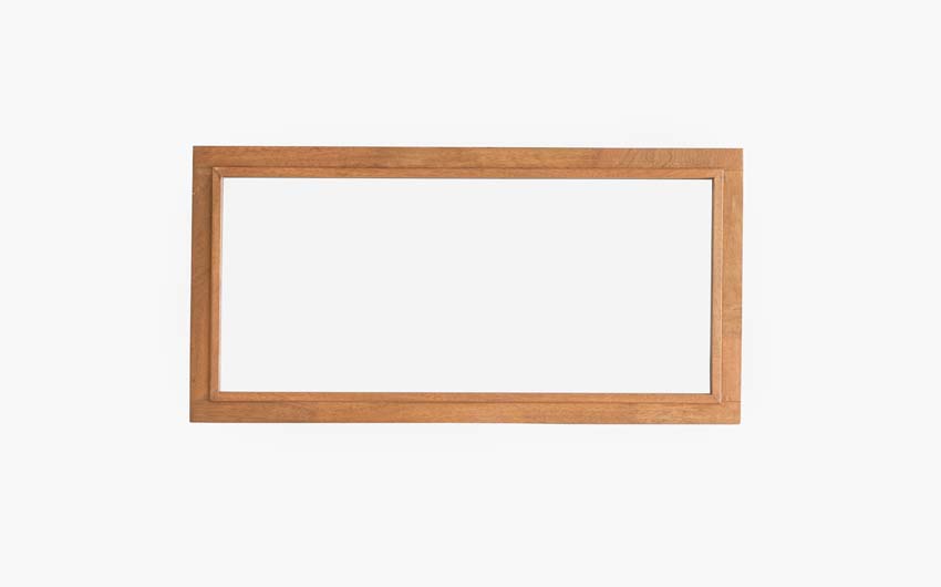 Vast raam Trae Meranti hout 46mm naturel B1000xH500mm