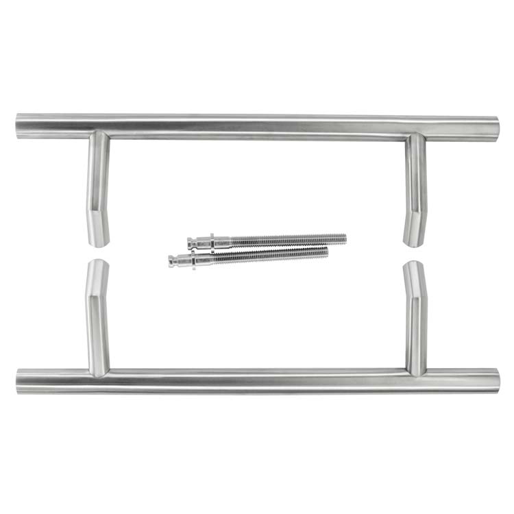 Tirant pro stcot 25/300/460 inox plus paire épaisseur porte>3cm