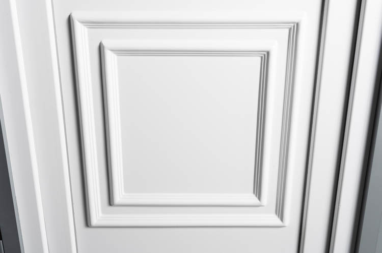 Buitendeur pvc wit/wit classica L MW