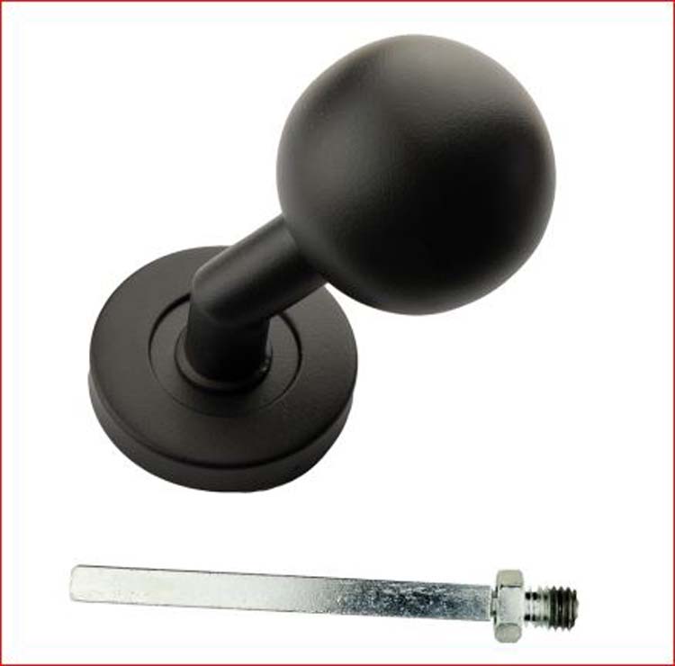Bouton pro BS50 sur rosace noir structure uv