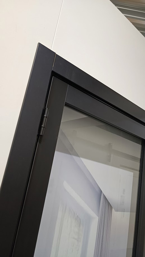 Complete deur 83cm steel look feeling 8R helder glas 201.5cm