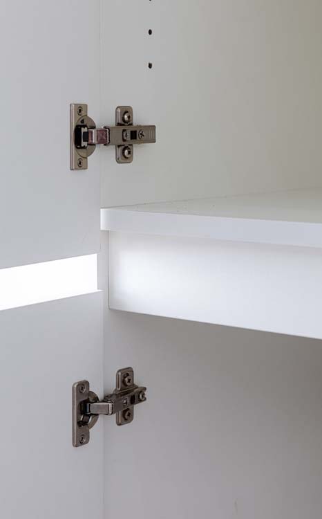 Keukenkast Plenti kolomkast voor koelkast wit 60x208cm