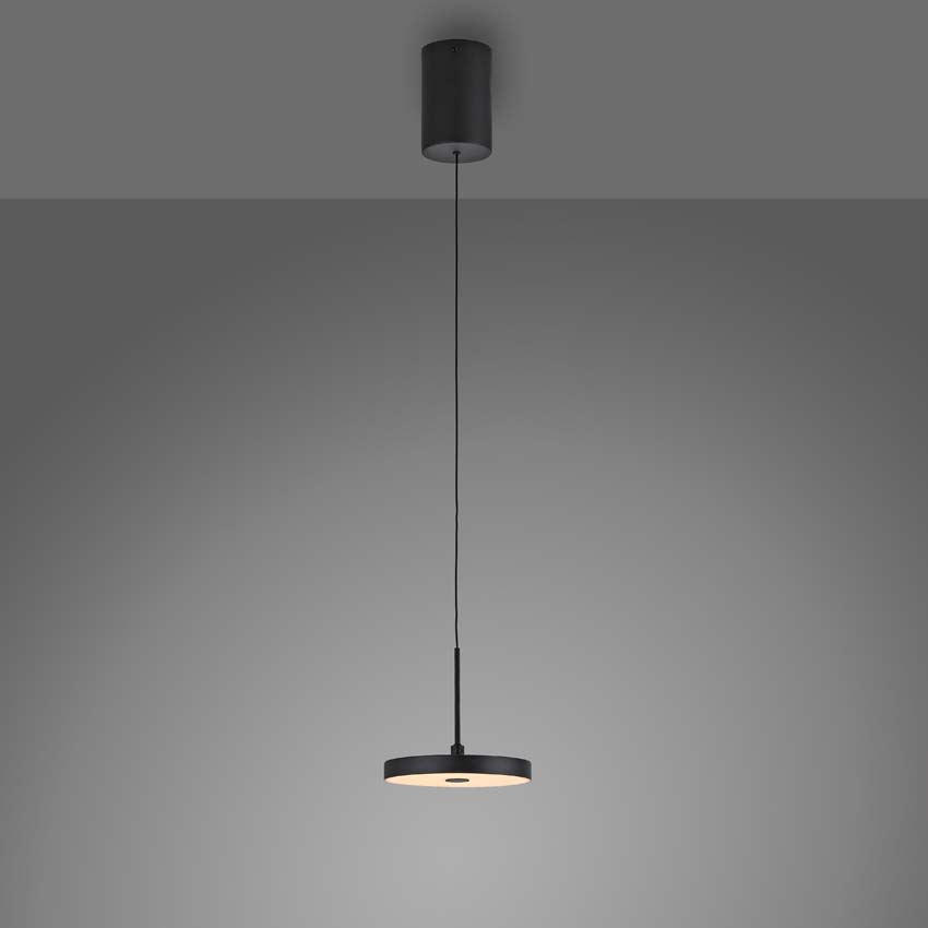 Suspension Easy Lift - Noir - Ø15,2cm - Dimmable - 1x6,8W - 3000K