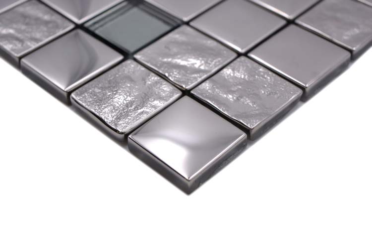 Mosaïque Alexa Argent brillant 30x30cm