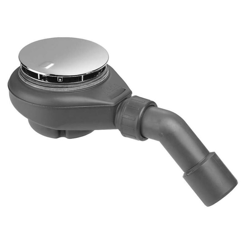 Siphon de douche Tempoplex gris foncé/chrome