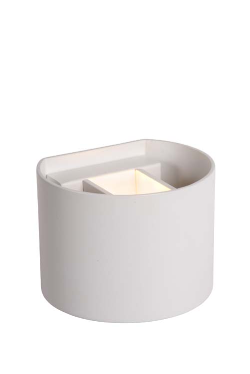 Lucide XIO - Wandlamp - LED Dimb. - G9 - 1x4W 2700K - Gebogen - Wit