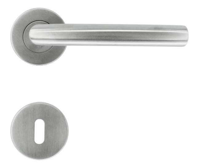 Poignée de porte inox Venezie 19mm - 14cm