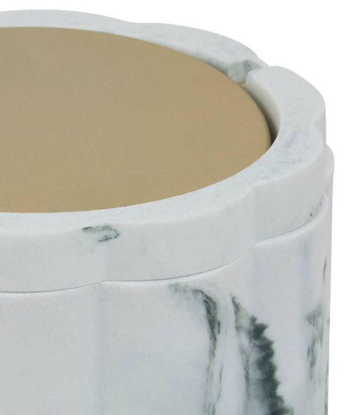 Poubelle Miranda blanche 1,5L