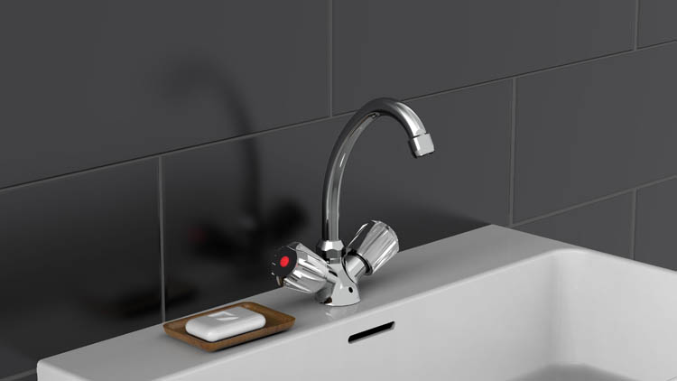 Robinet de lavabo Seppe 21,90cm chrome