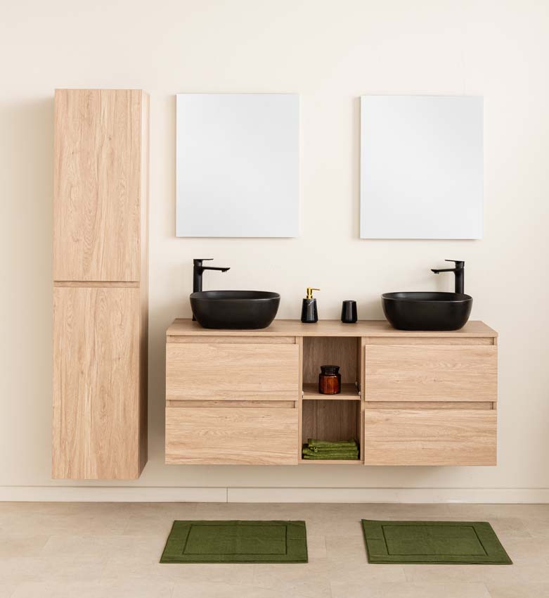 Robinet de lavabo Hunter noir mat surélevé