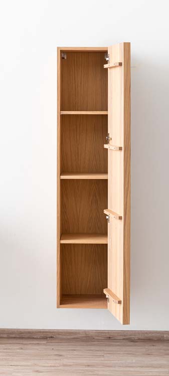 Kolomkast Fiori eik hangend 170x35x32cm