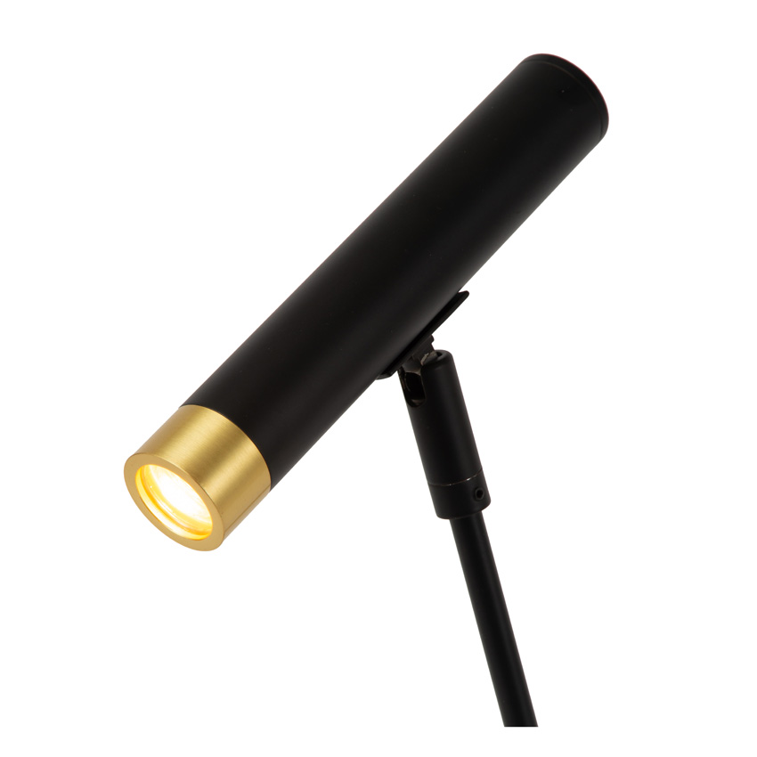 Vloerlamp - LED 3 StepDimbaar - G9 - 1x3W 2700K - Inclusief omwisselbare ringen - Zwart