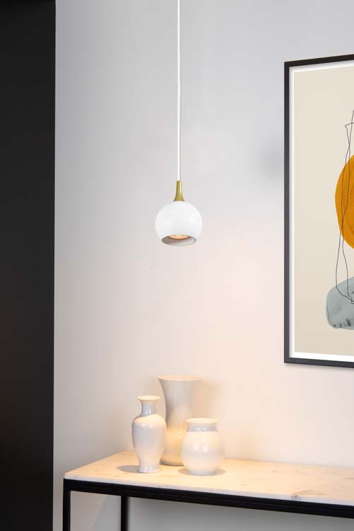 Hanglamp - wit - Ø9cm - GU10 - 5W